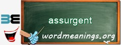 WordMeaning blackboard for assurgent